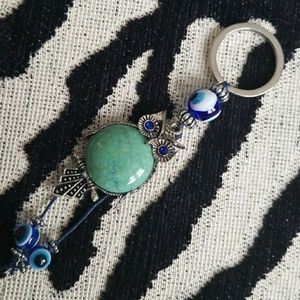 Evil Eye & Owl Key Chain